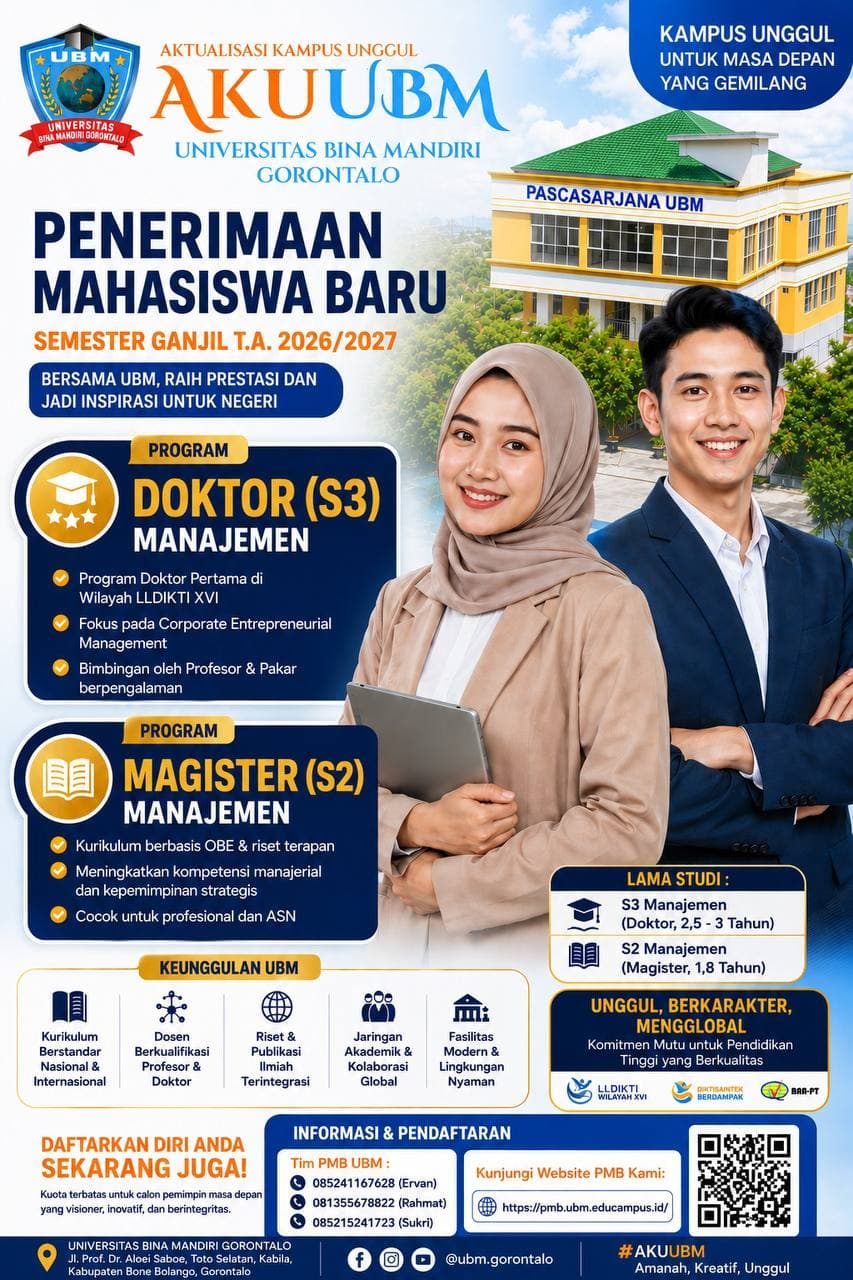 PROGRAM DOKTOR UBM DIBUKA, ANTUSIASME PENDAFTAR S3 MENINGKAT